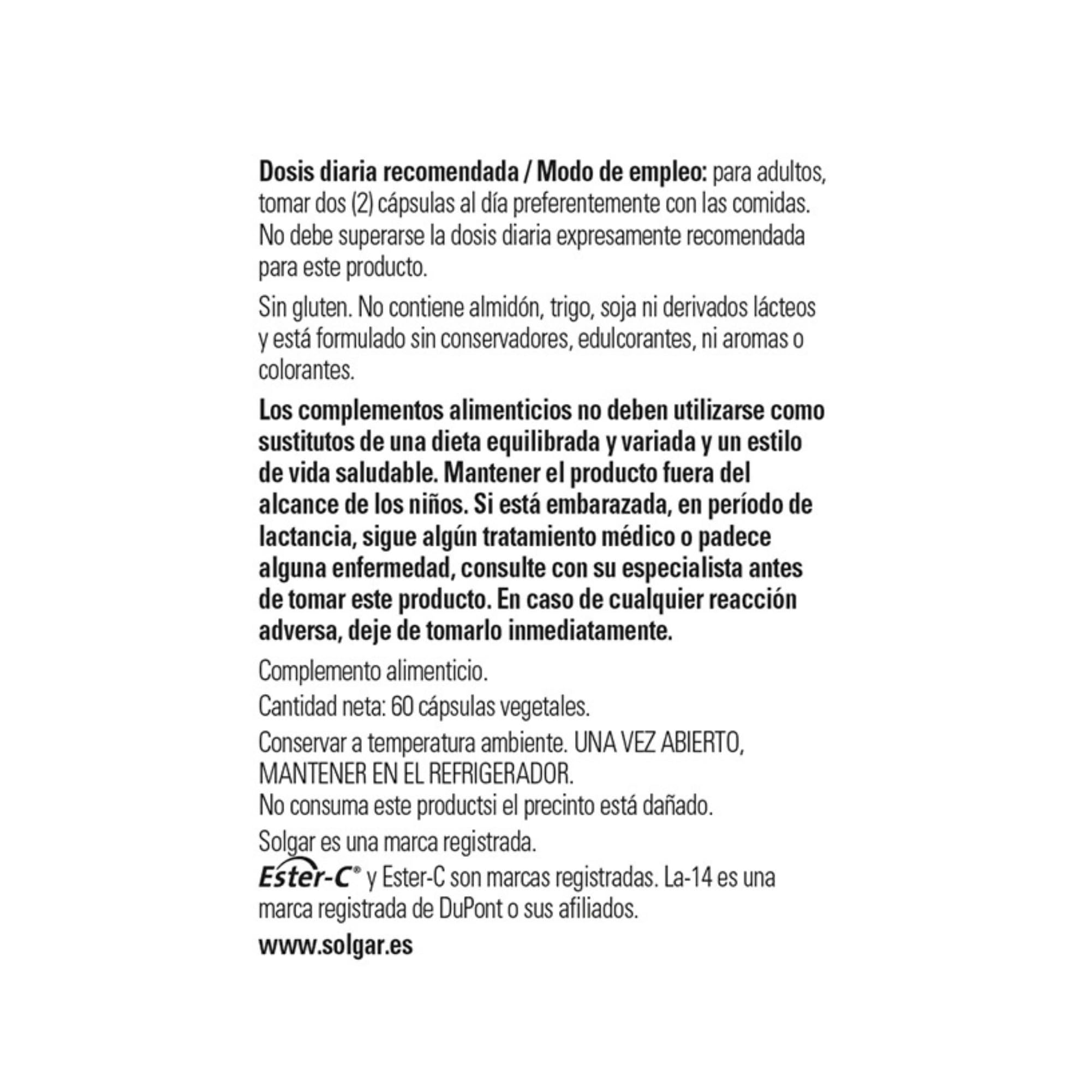Solgar Cran Flora Arándano Rojo Cápsulas Vegetales - Envase De, 60 tabletas