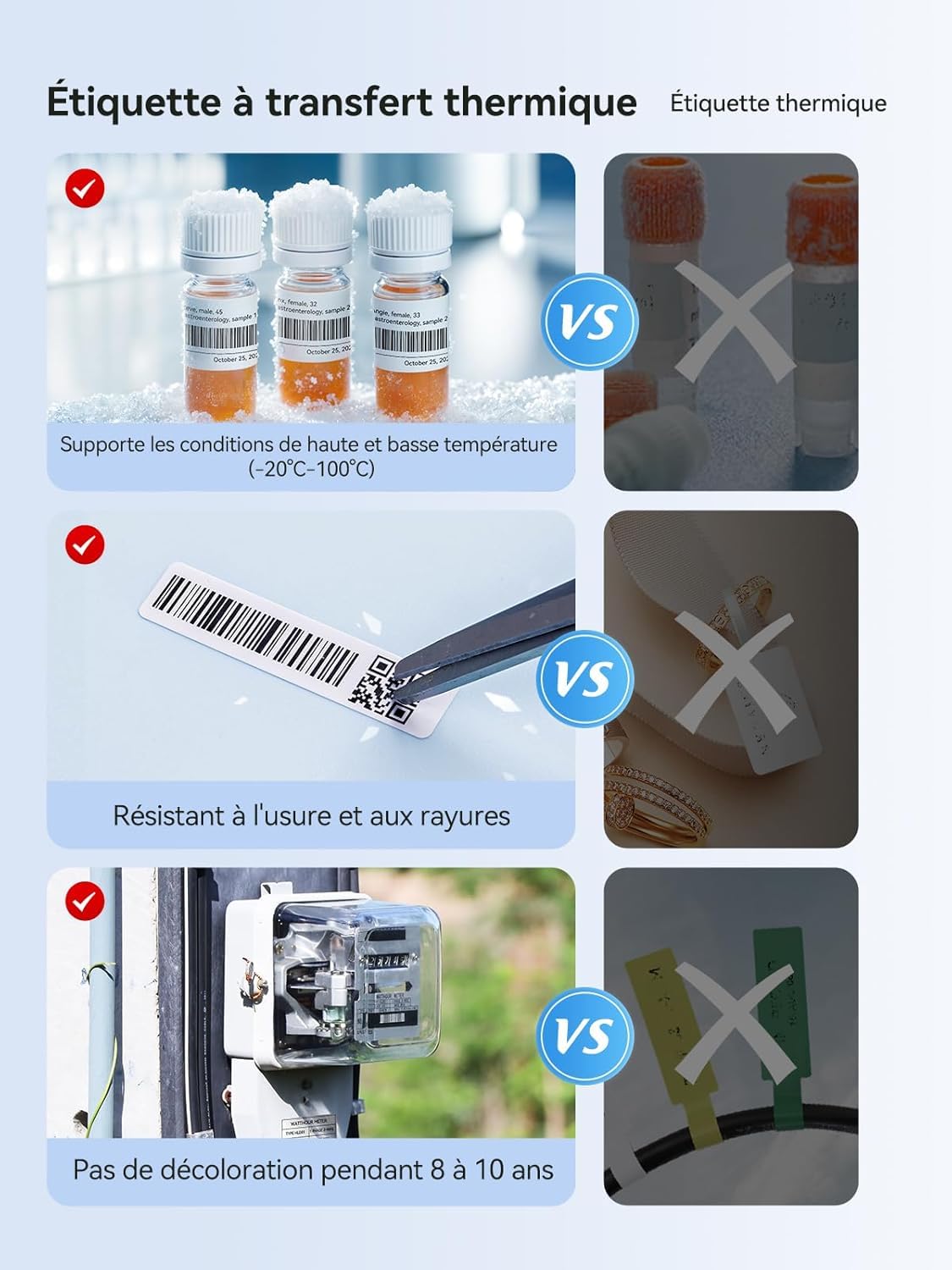NIIMBOT M2 Stampante per etichette Trasferimento Termico, 300DPI(Bianco) | Etichettatrice Colore autoadesivo per Ufficio, Piccola Impresa, Giardino, Compatibile con Cellulari e PC