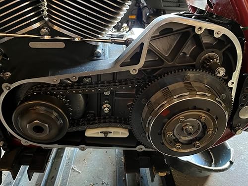 Miniatura 4 de Herramienta de bloqueo de leva de doble accionamiento primario en transmisiones y cadenas Tuerca de buje de bloqueo de piñón para Harley Twin Cam