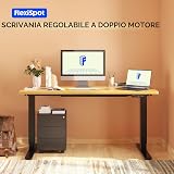 FLEXISPOT E1 Pro 120x60 doppio motore con ripiano sottoscrivania foto 2