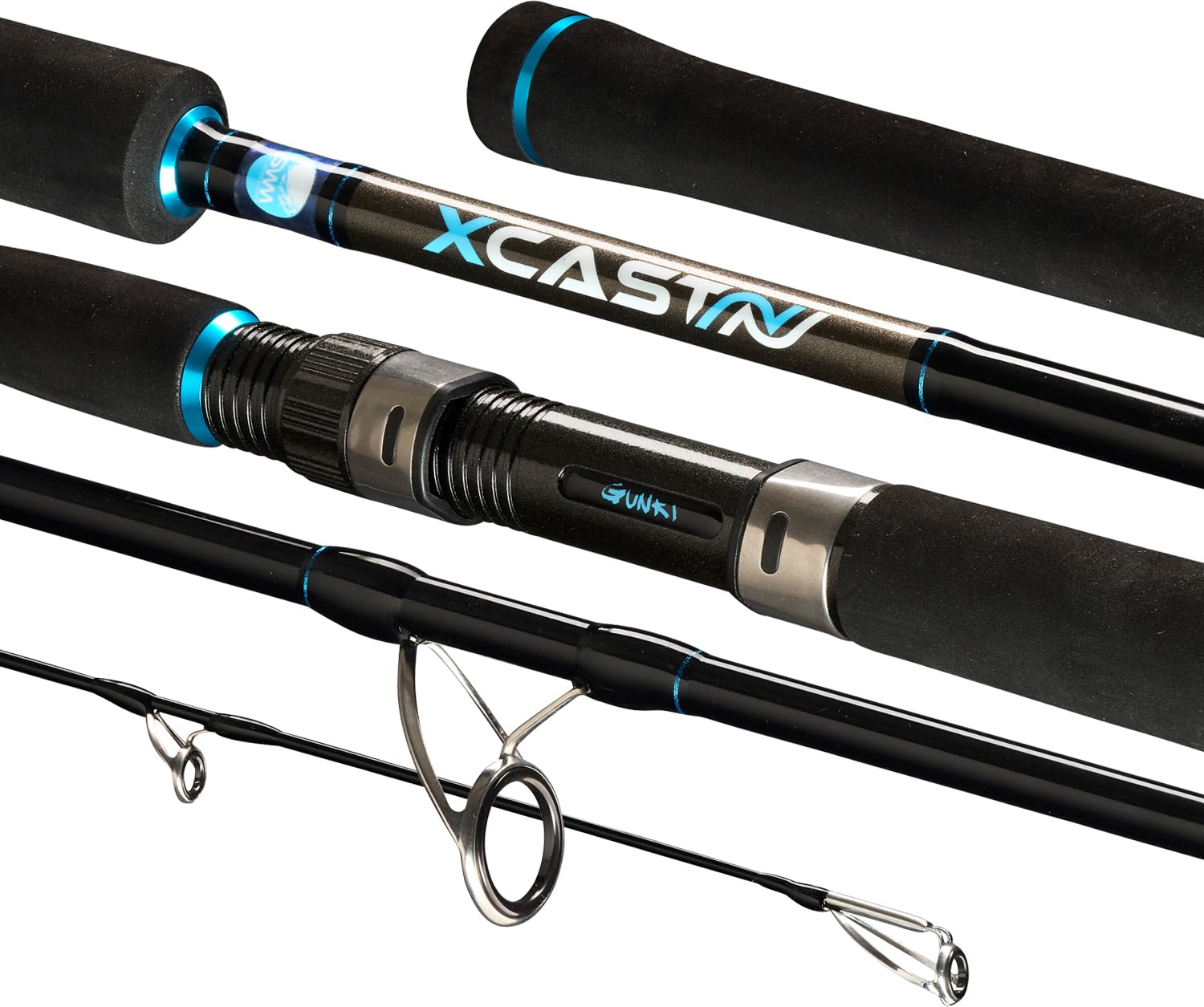 GUNKI Canne Jigging X'Cast Shore Jigging S-305H+ - 305 cm - 224,5 g - P.15-55 g - Enc.156 cm - 41999