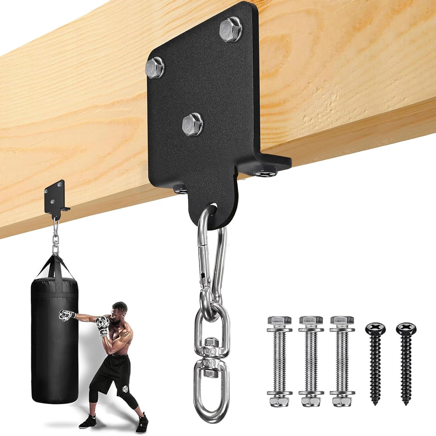 Boxing Bag Heavy Punching Bag Wall Mount Hanger,Heavy-Duty Bracket Punching Bag With Stand