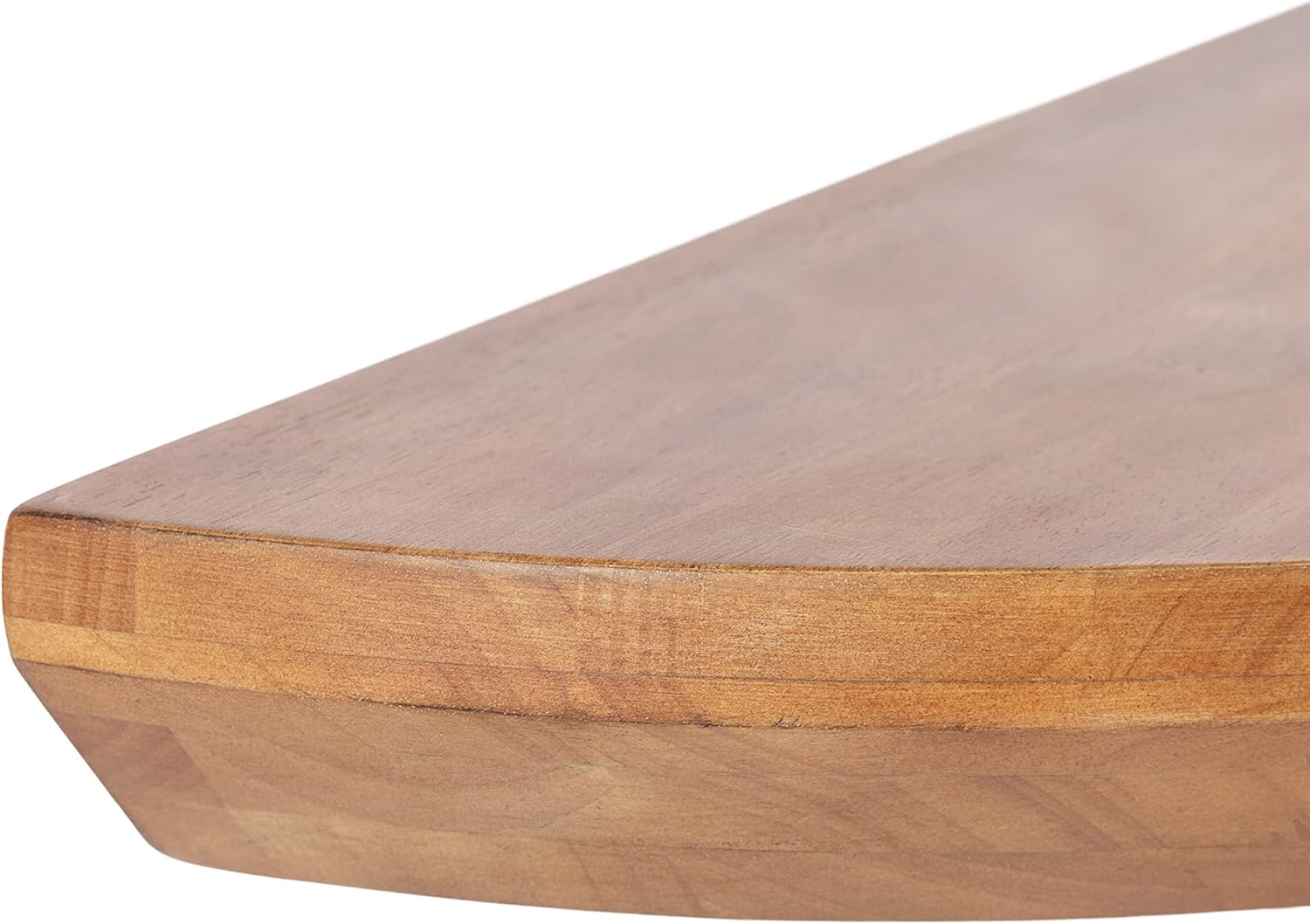 Kate and Laurel Colter Transitional Floating Console Table, 28 x 3 x 14, Natural Brown, Modern Half-Circle Solid Wood Floating Shelf Table for Home Decor for Small Spaces