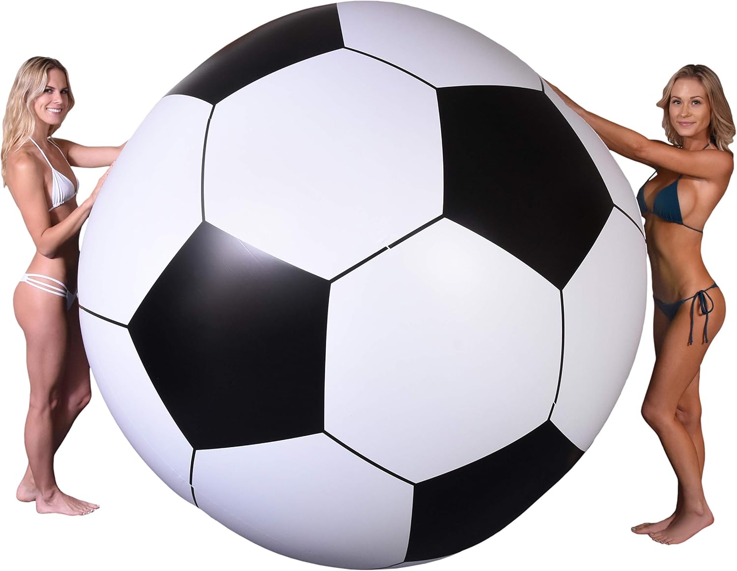 GoFloats Giant Inflatable Soccerball - 6 Feet Tall
