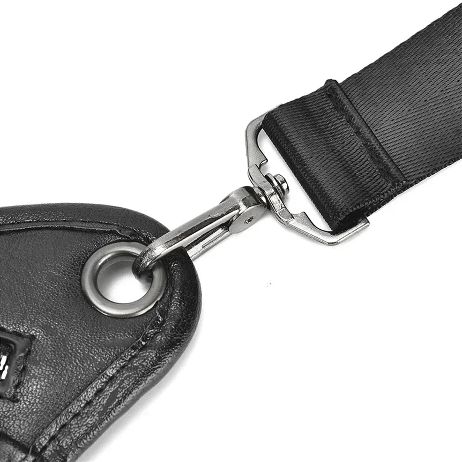 Bolsa Pierna Moto Riñonera de Piel sintética for Hombre, Estilo Bandolera con Pierna caída, for Motociclista, Cadera y Muslo(Black)