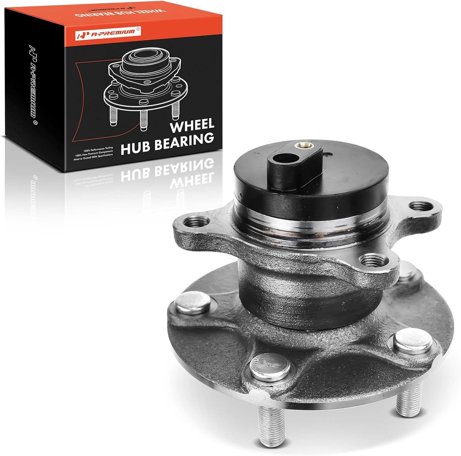A-Premium Rear Wheel Bearing and Hub Assembly with 5-Lug Compatible with Suzuki SX4 2008 2009 2010 2011 2012 2013, FWD Only