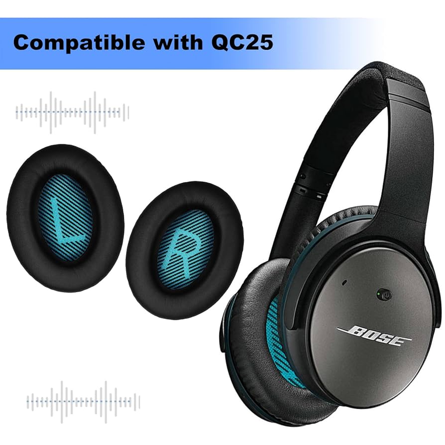 BOSE✨QC35 (QC15 QC25 QC2⭐イヤーパッド 交換 BOSE Amazon | QC25 イヤーパッド 交換用 Bose QuietComfort 25 QC15