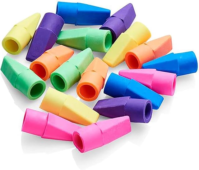 Premier Stationery P4215310 Emotionery 18 Pencil Top Erasers