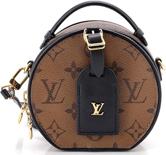 Pre-Loved Mini Boite Chapeau Bag, Brown