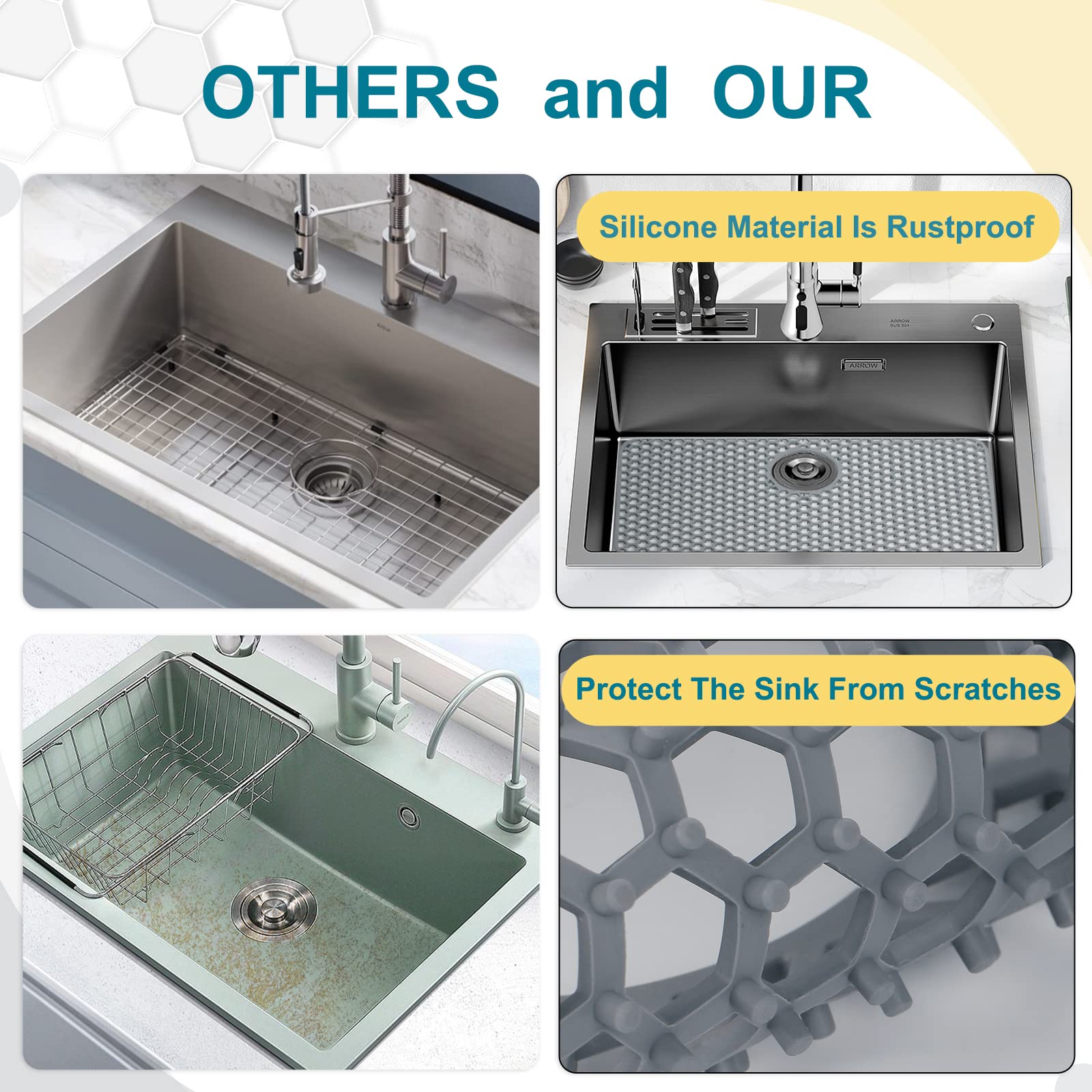 Silicone Sink Protector - Protect Your Kitchen Sink -6