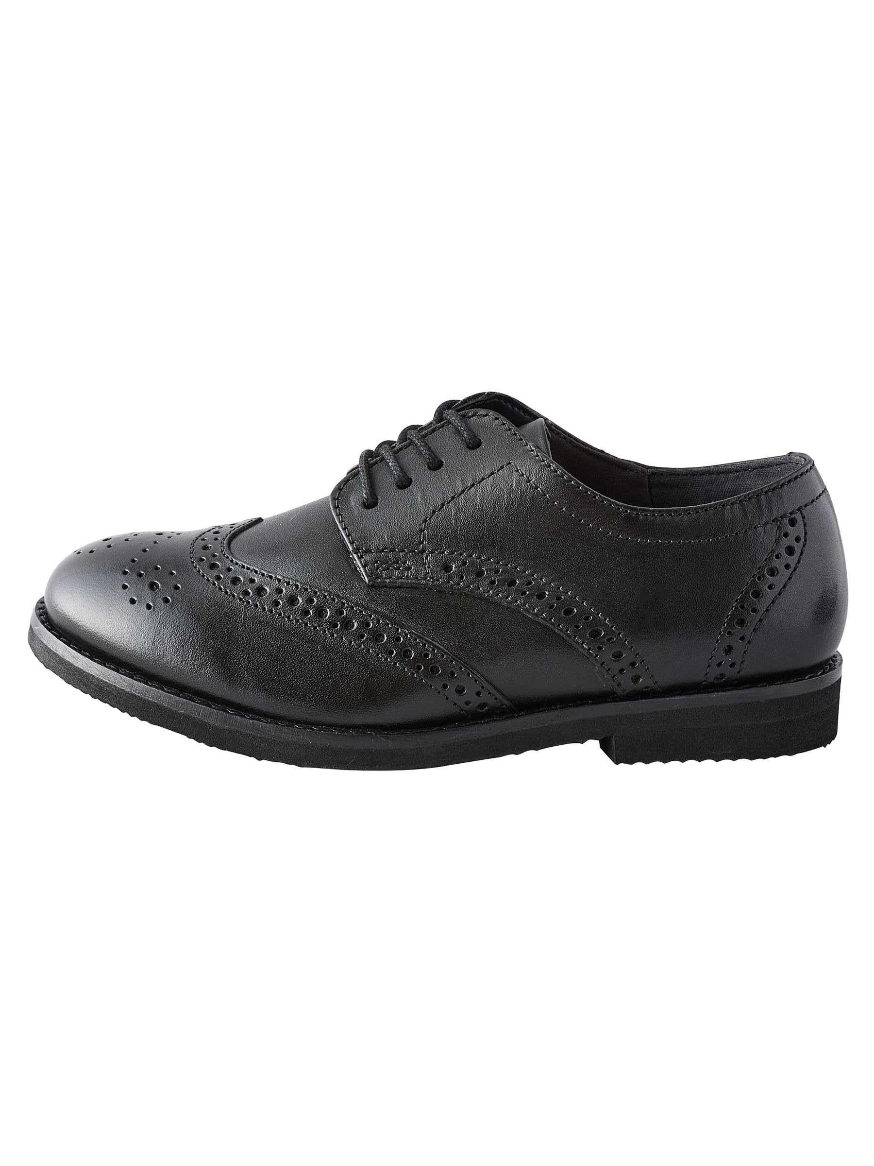 NEXT Ragazzo Scarpe Brogue Eleganti in Pelle - Pianta Larga (G)