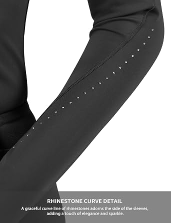 Harrison Howard Women's Horse Riding Long Sleeve Equestrian Show Shirt