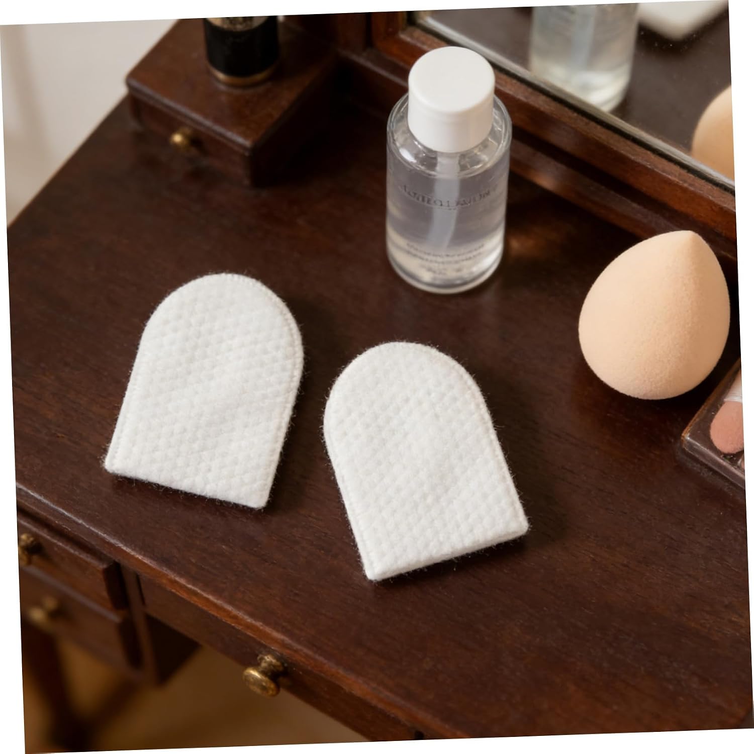 240pcs U Shaped Pocket Cotton Pads for Face Makeup Removal