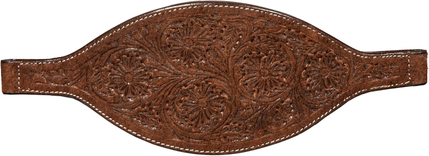 Professional's Choice Chocolate Floral Roughout Bronc Halter | S