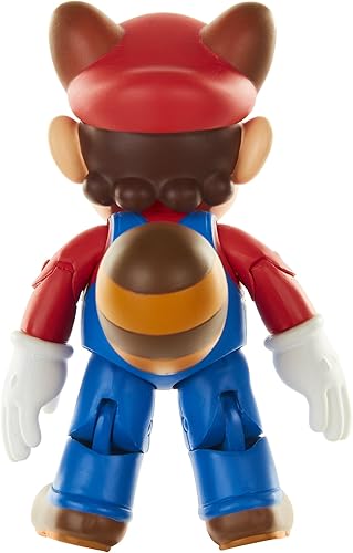Miniatura 6 de World of Nintendo Raccoon Mario - Figura de acción de 3.9in