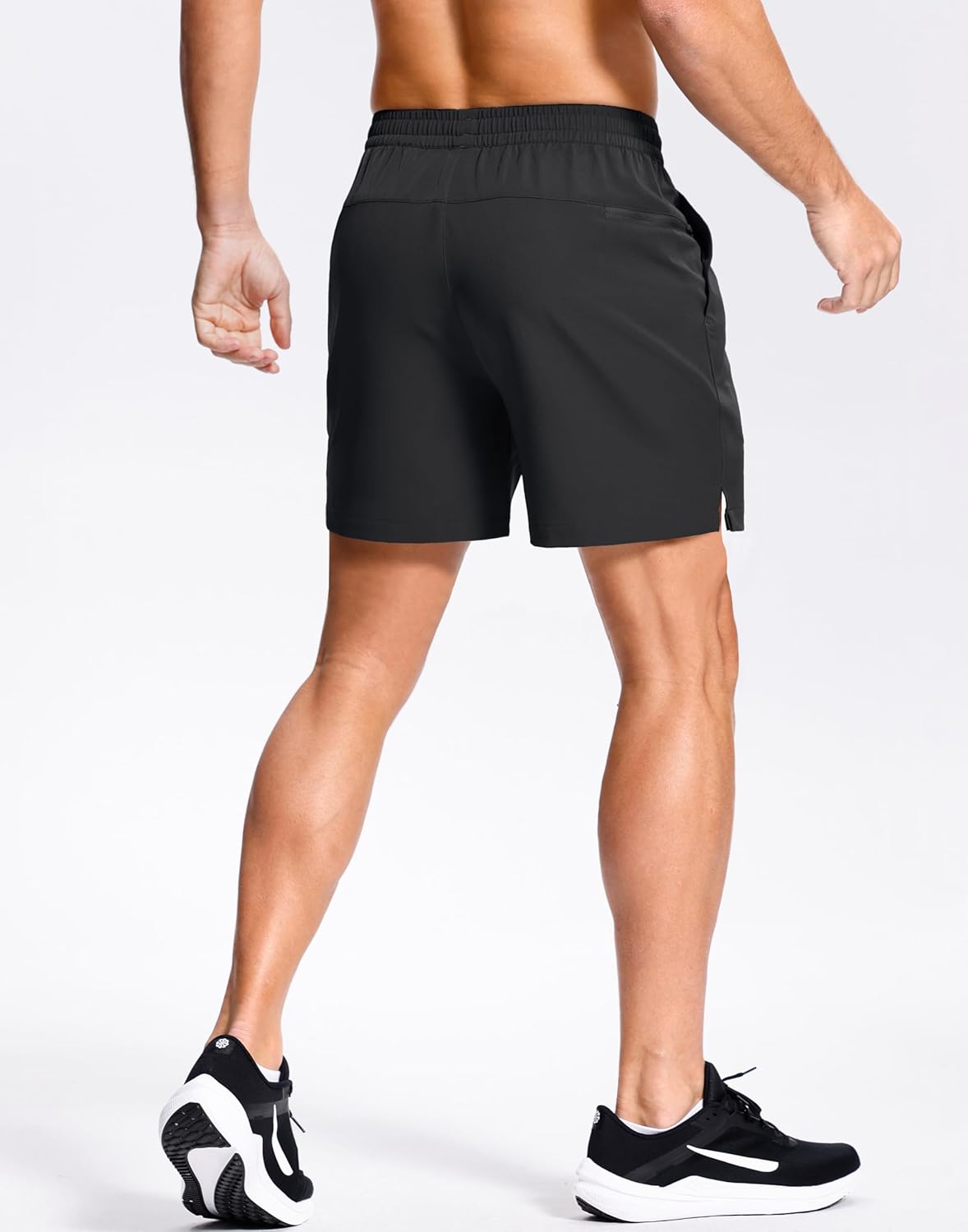 GGJ Men's Lightweight Athletic Shorts with Zipper Pockets 7"/5"/9" Gym Workout Running Quick Dry Tennis Shorts for Men - Image 3