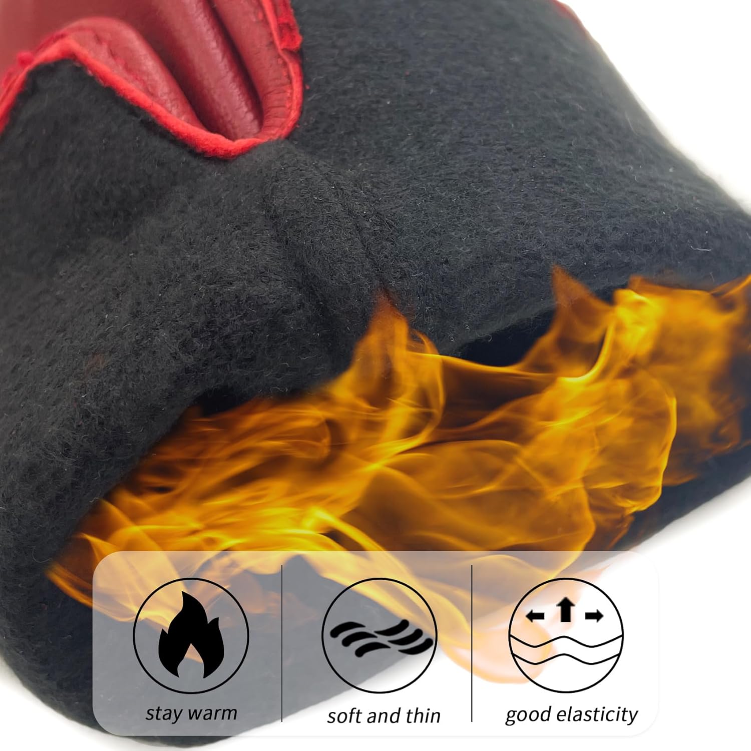 ZLUXURQ Womens Soft Genuine Lambskin Leather Touchscreen Winter Driving Gloves Cashmere Lined - Image 3