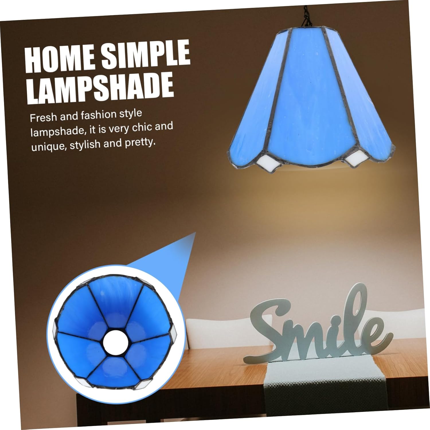 Desk Lamp Shade Reusable Glass Light Cover for Table Floor Wall Ceiling Lighting