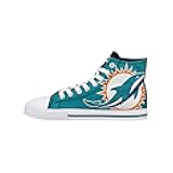 Mens NFL High Top Big Logo Canvas Sneakers Shoes