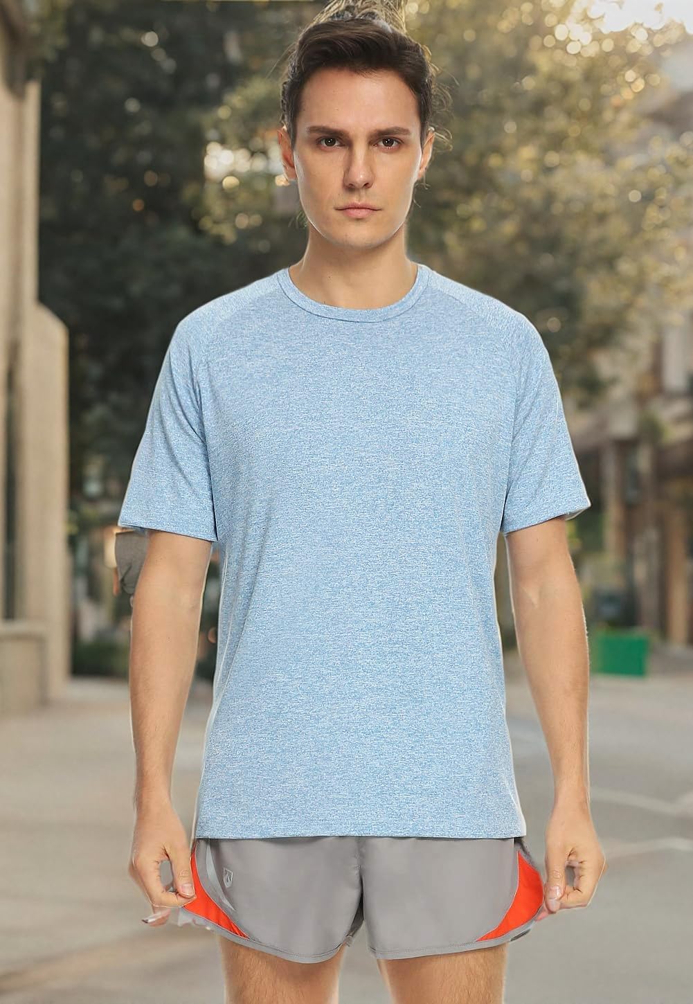 Xelky 4-5 Pack Men's Dry Fit T Shirt Moisture Wicking Athletic Tees Exercise Fitness Activewear Short Sleeves Gym Workout Top - Image 6