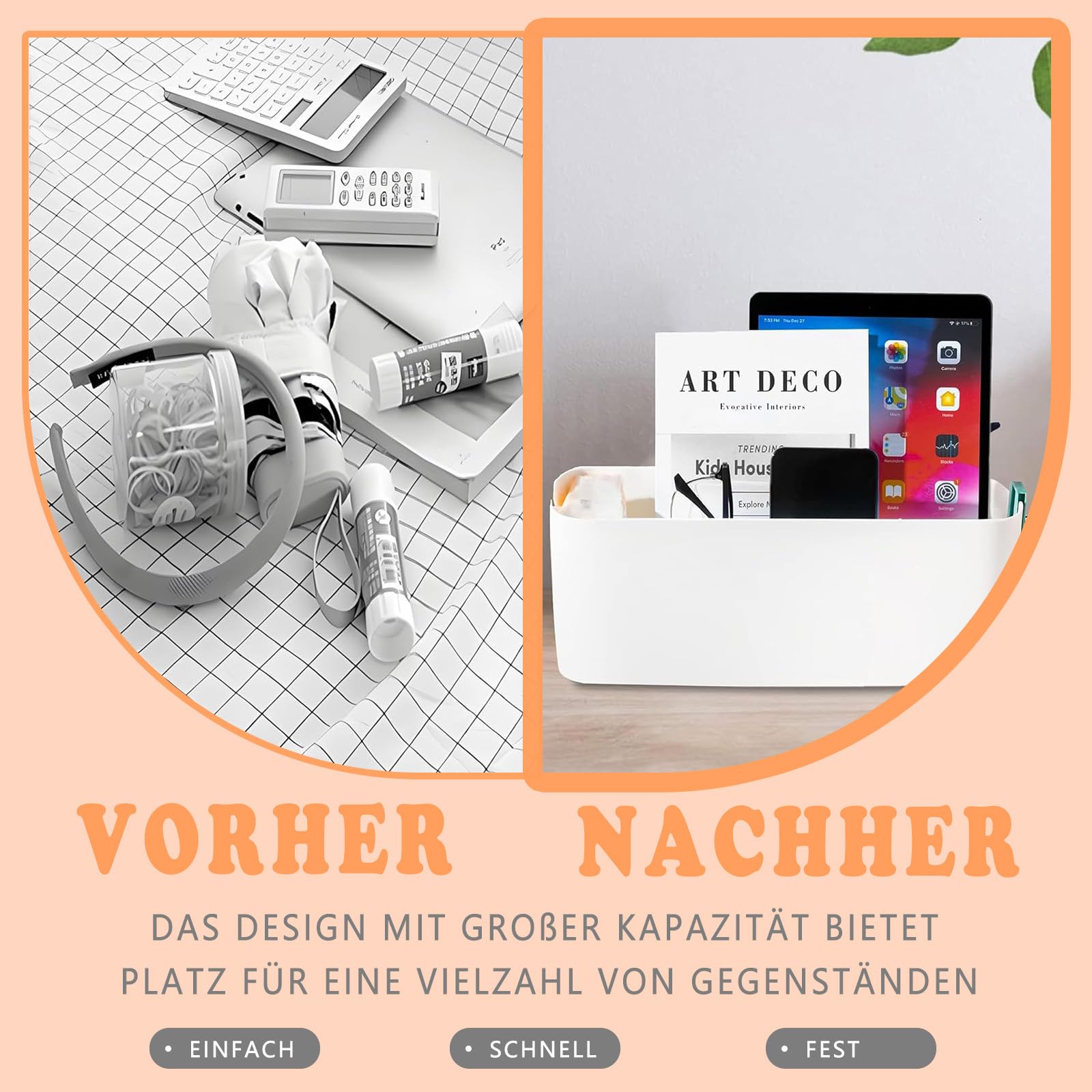 Bett Organizer Zum Einhängen - Praktischer Aufbewahrungskorb Fürs Schlafzimmer