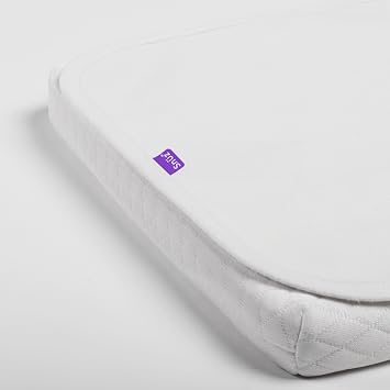 Snuz Waterproof Crib Mattress Protector for SnuzPod5, SnuzPod3 & Studio - Super Soft Brushed Cotton Cot Mattress Protector with Dust Mite Barrier, Machine Washable Crib Sheets 44x80cm