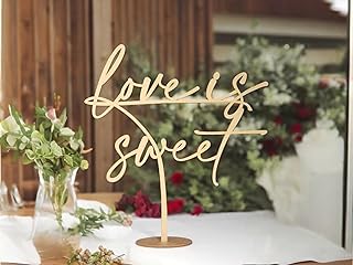 Love Is Sweet Table Sign,Wooden Wedding Sign,Dessert Table Decor,Take A ...