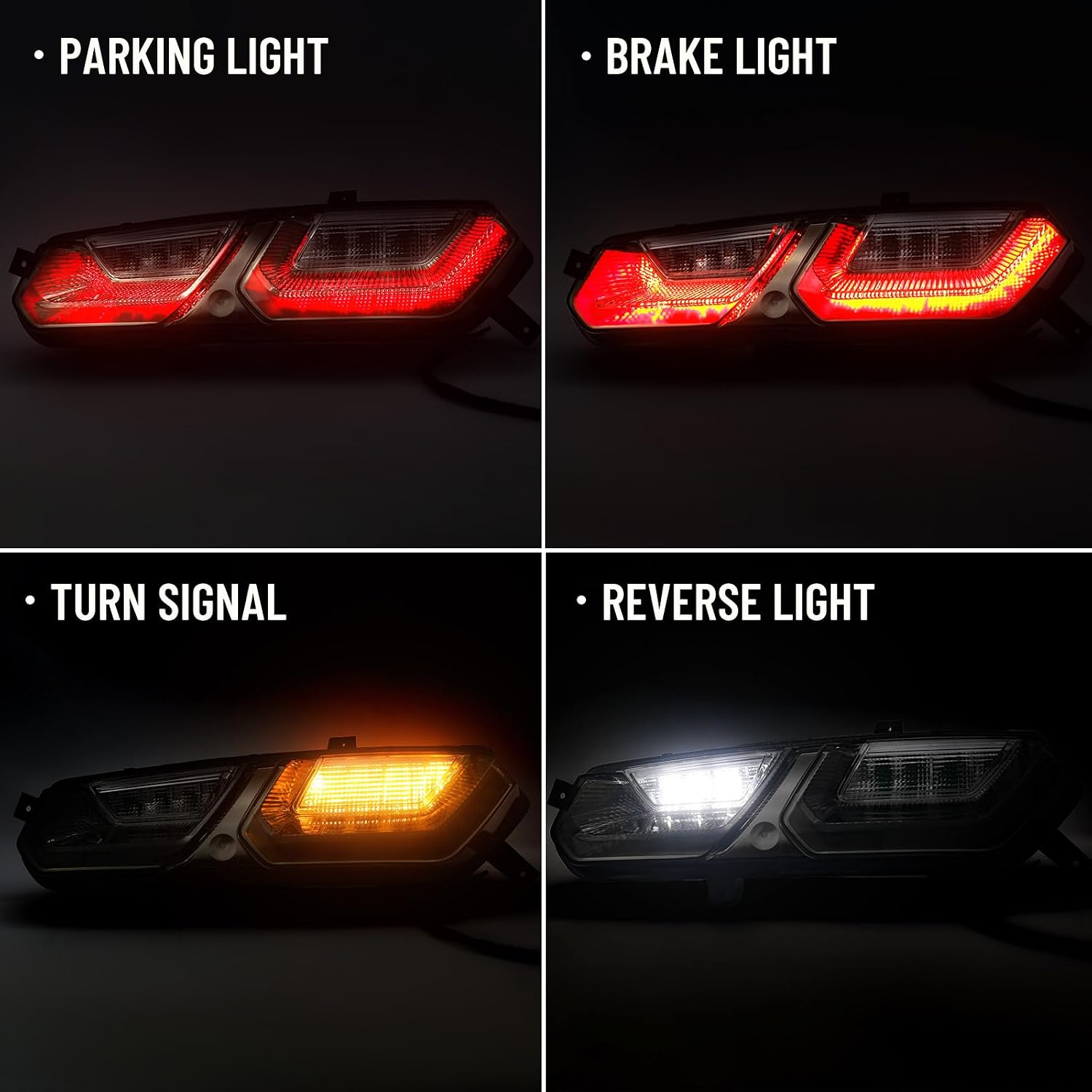 Huray LED Tail Light for Chevy Corvette C7 2014-2019 OE 84587830 Rear Lamp Replacement (Passenger Side (Right))