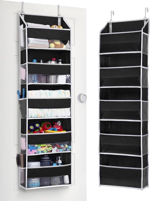 ULG 5-layer over-the-door organizer with large pockets and clear windows