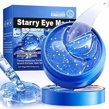60 Hydrating Eye Patches with Hyaluronic Acid and Collagen - Moisturizing Anti-Wrinkle Mask, Removes Bags and Expression Lines