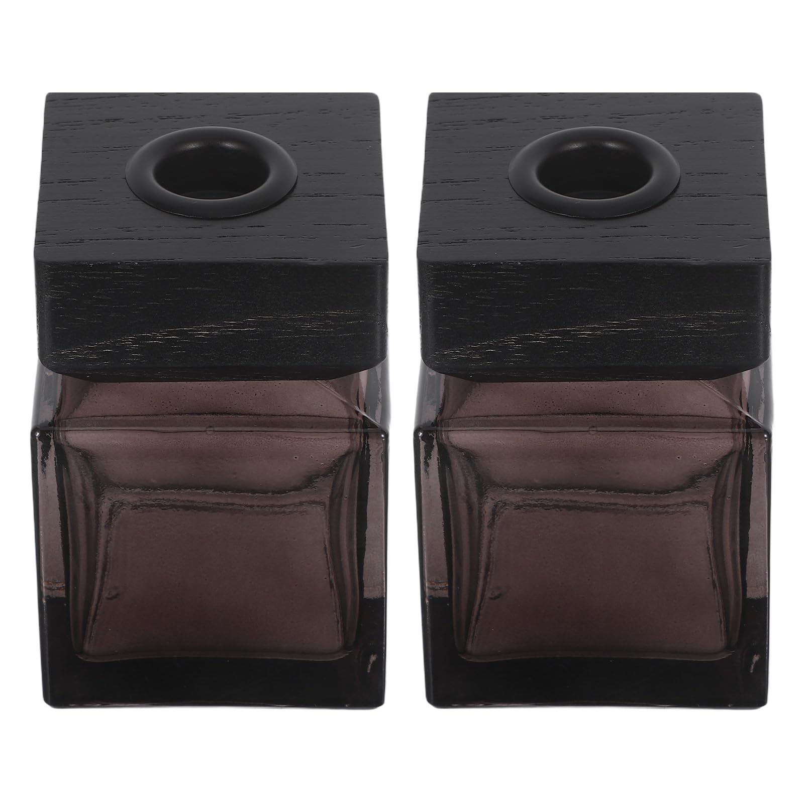 Flacon Diffuseur de Parfum D'ambiance en Verre Noir 100ml, Lot 2
