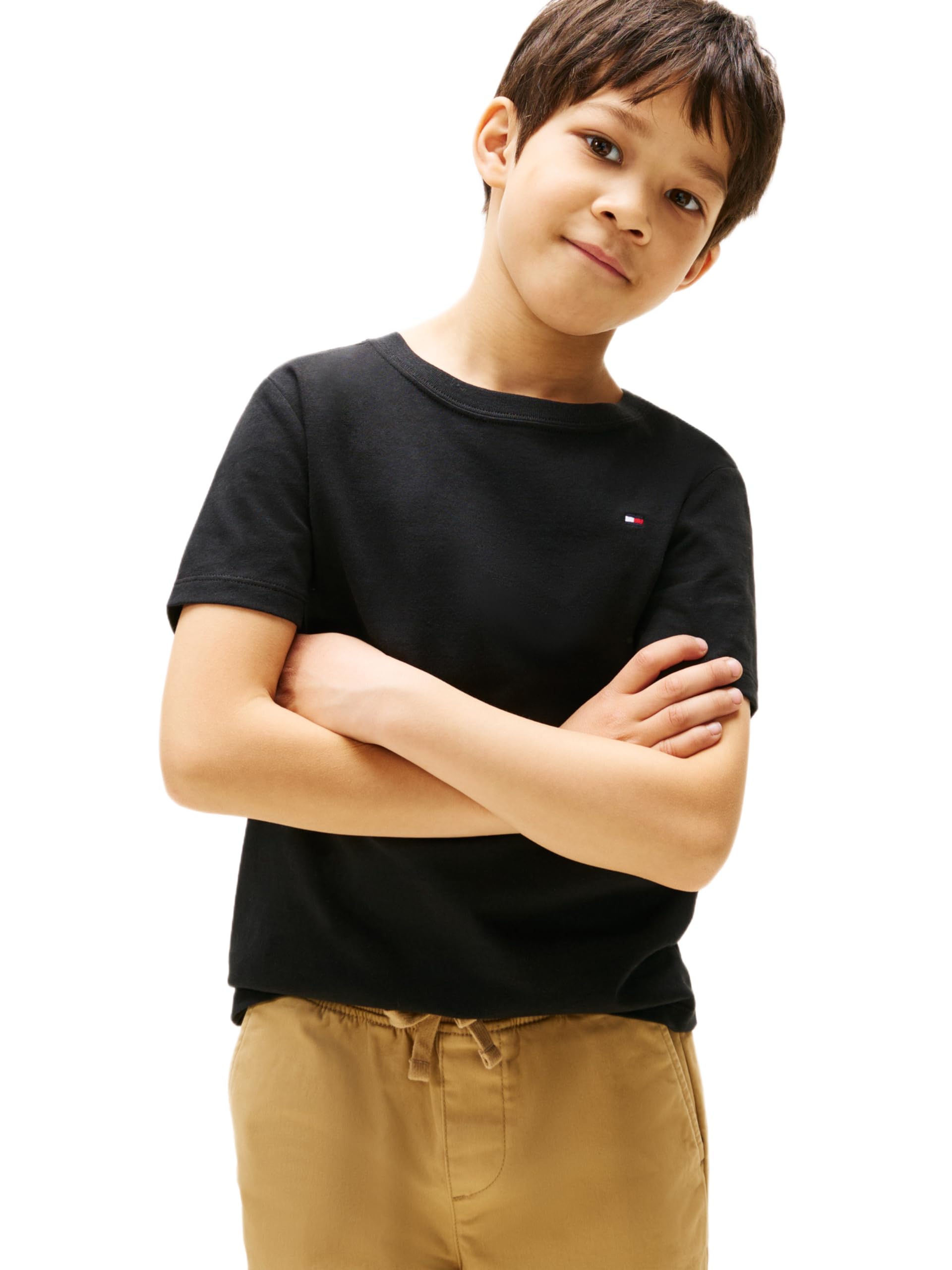 Tommy Hilfiger Boy's Solid Short Sleeve Nantucket Tee
