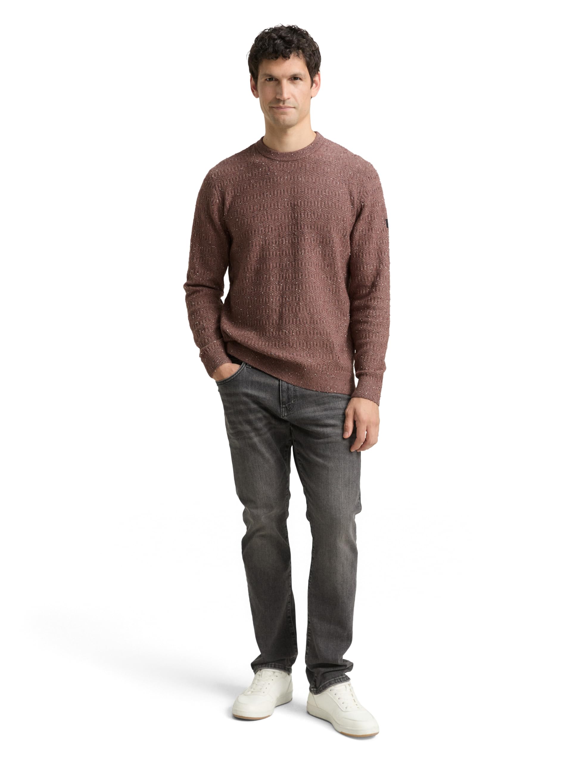 TOM TAILOR Herren 1048774 Strickpullover mit Rundhalsausschnitt