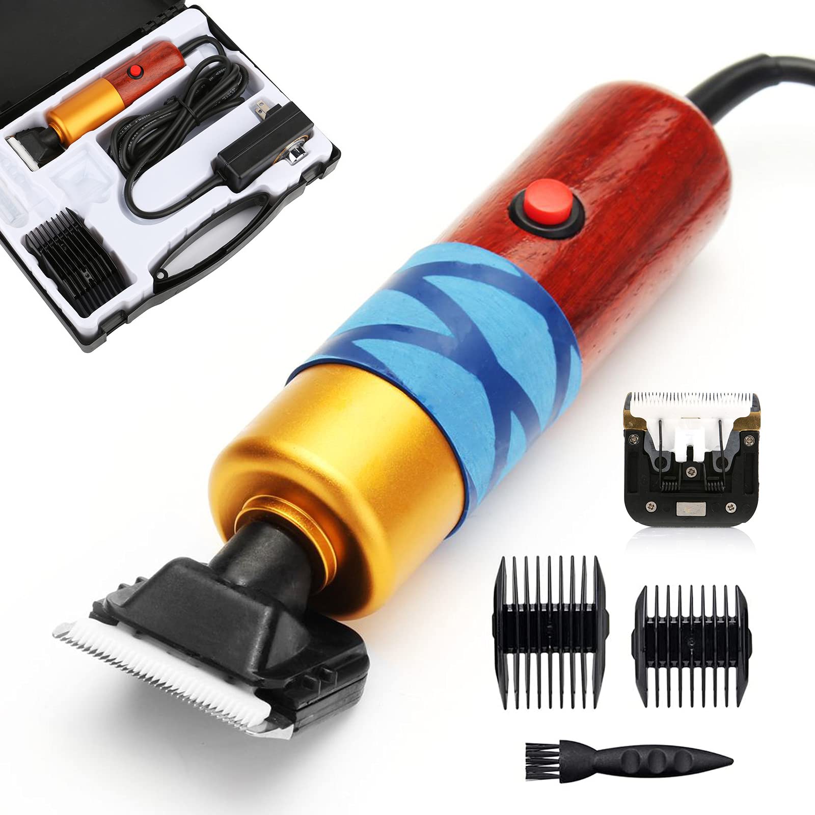 Cortapelo para Mascotas 200W Cortapelo para Perros Y Gatos Mascotas,Kit De Maquina Cortar Pelo Perros Silencioso con Cable De 2.9M Ideal para Conejo/Perro/Gato/Oveja Y Otros Animales