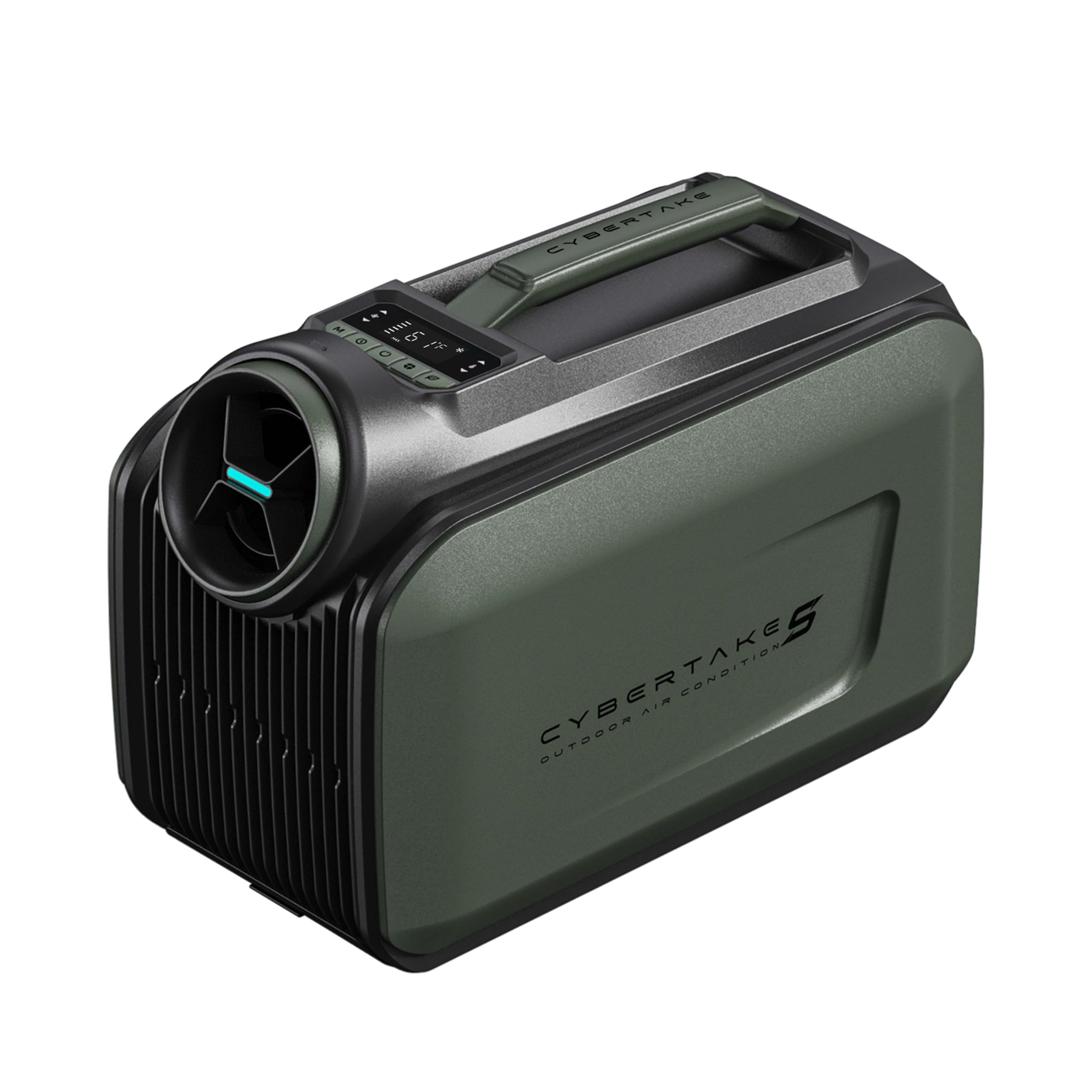 CYBERTAKE Portable Air Conditioner,3-in-1 AC Unit, Dehumidifier & Fan, 3300BTU Tent Air Conditioner with Installation Kit, Low Power Consumption, Portable AC for Camping Tent/RVs or Home Use, Green