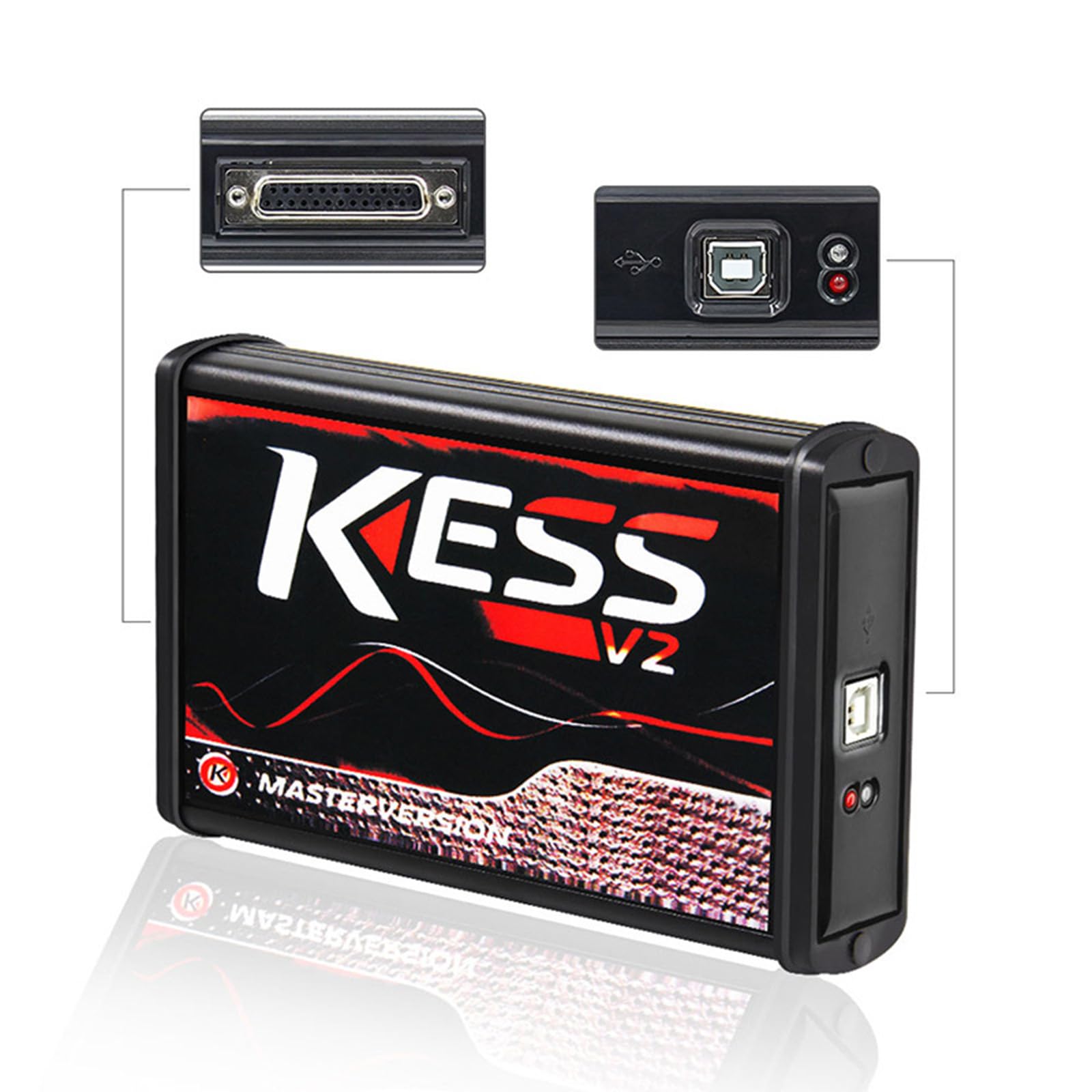 kess v2, Narzędzie do skanowania kodów diagnostycznych samochodowych V5.017, Narzędzie do diagnozy ECU, Nieograniczone tokeny, Narzędzie do diagnozy samochodowej