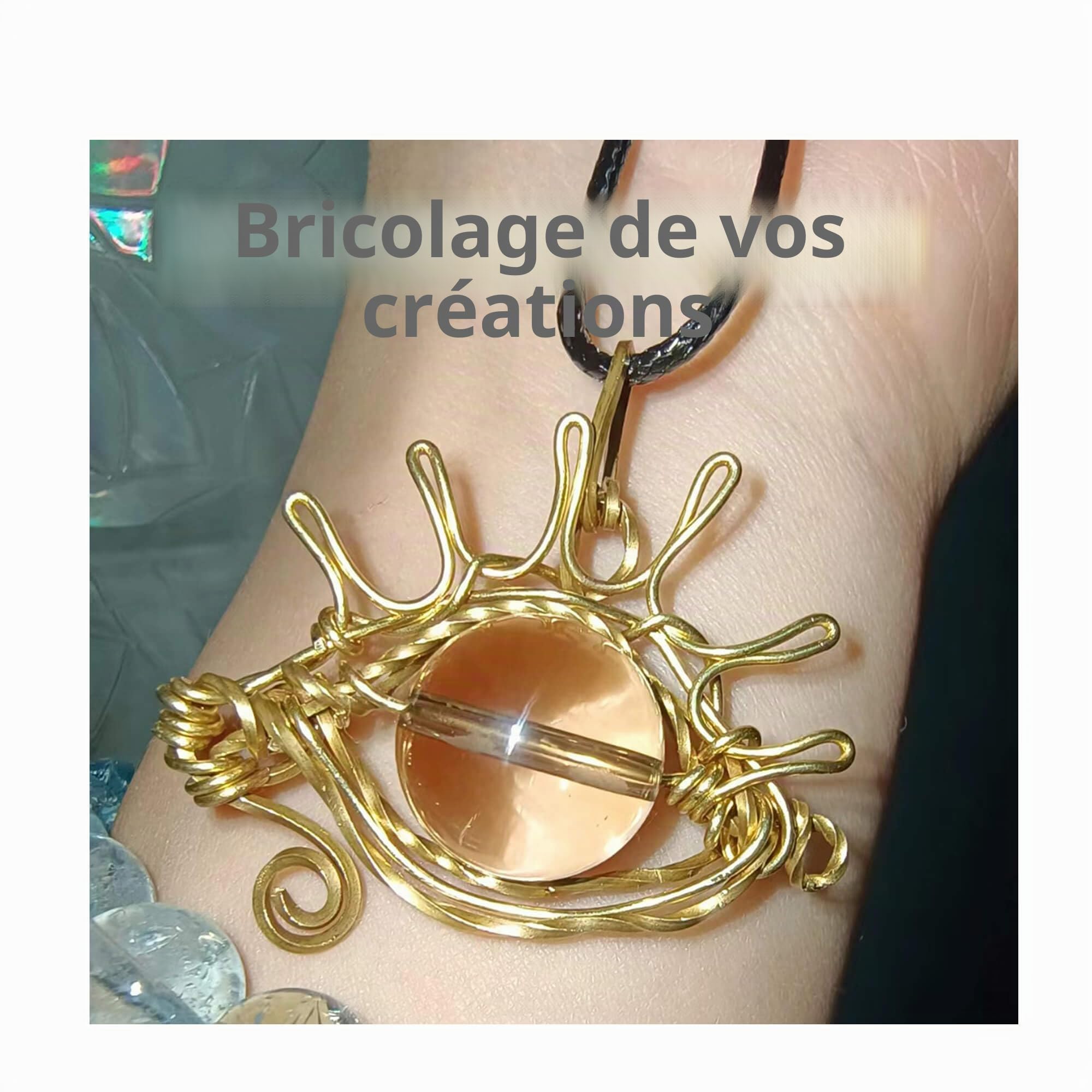 Fil en laiton - Diamètre : 0,5 mm - Diamètre du fil : 0,5 mm - Longueur : 50 m