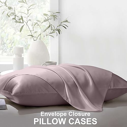 Vista 54 de Juego de sábanas de 4 piezas tamaño King - Cómodas sábanas transpirables y refrescantes - Sábanas de lujo para hotel - Bolsillos profundos de 16