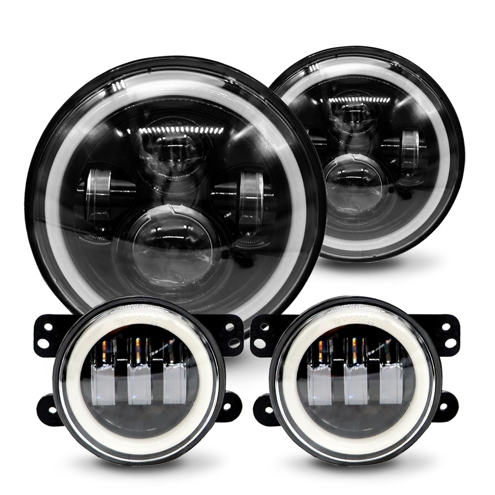 Photo 1 of ***STOCK PHOTO FOR REFERENCE ONLY***
**SEE NOTES** Jecoupoon 7 inch Headlights 4 inch Fog Lights Compatible with Wrangler JK 2007-2017 Wrangler LJ 2004-2006 Wrangler TJ 1997-2006 Grand Cherokee 2011-2013 H1 1992-2006 H2 2003-2009 H3 2006-2010 w/DRL