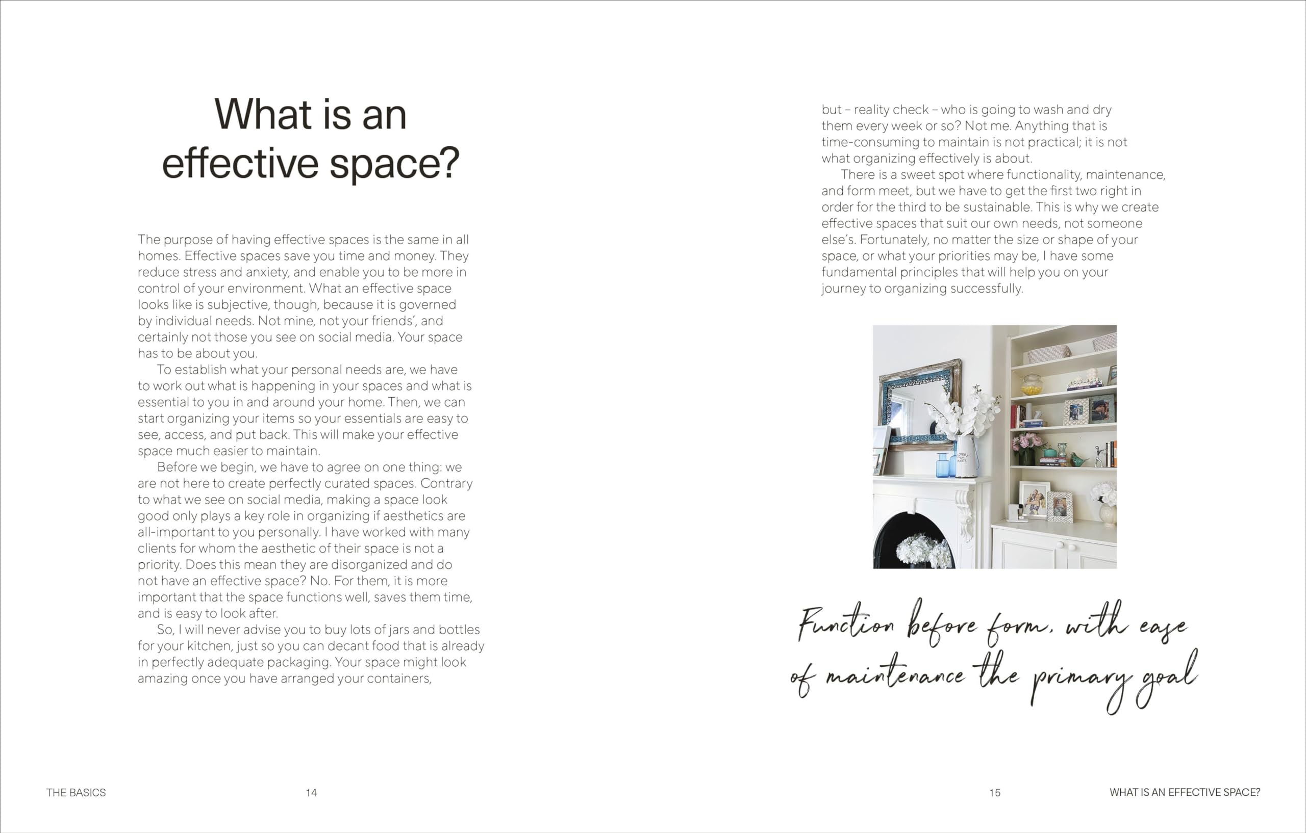 Creating Effective Spaces: Declutter, Organise and Maintain Your Space