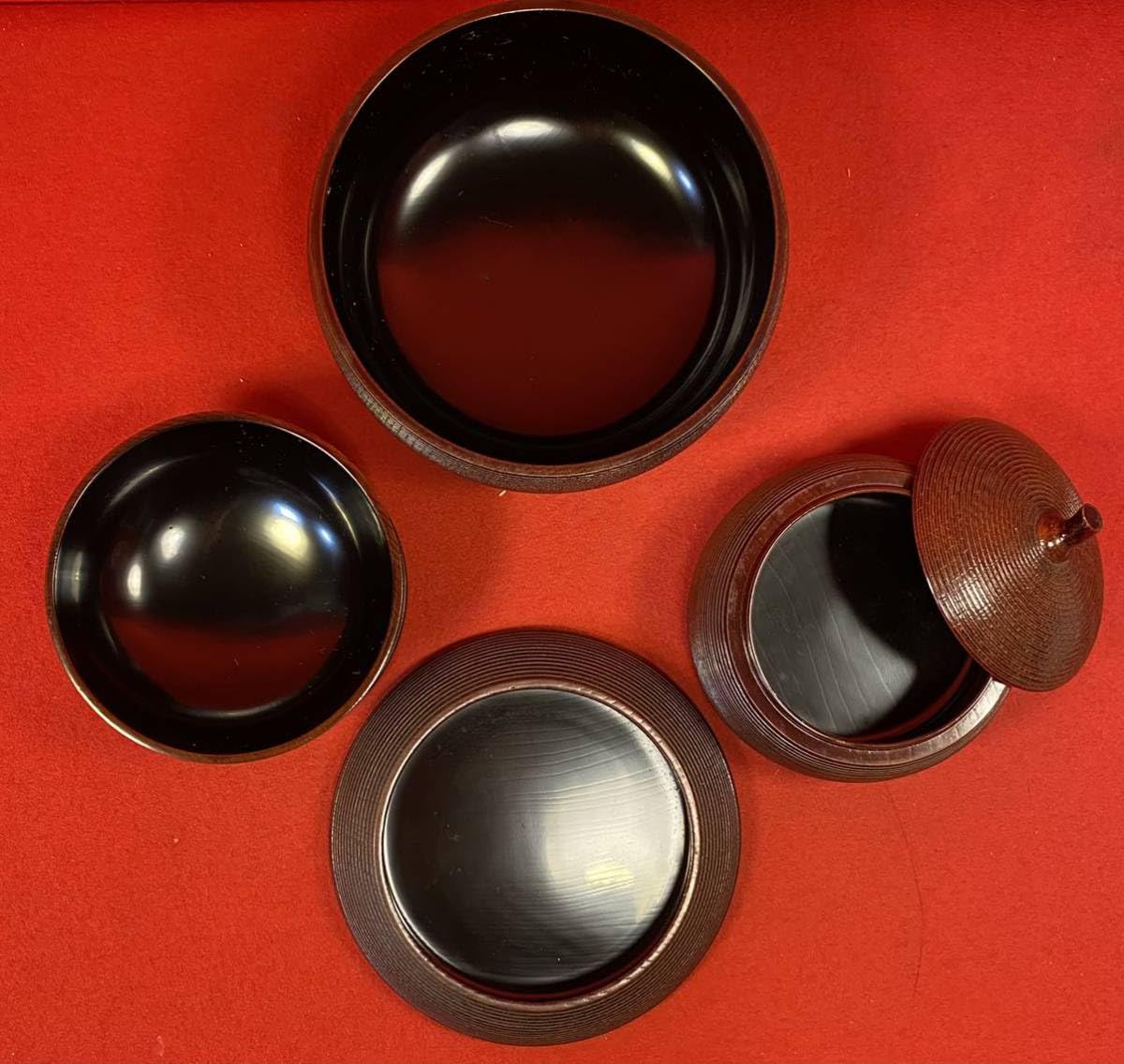 Amazon.co.jp: 時代漆器『木製信玄弁当』瓢箪千筋天然木製溜塗