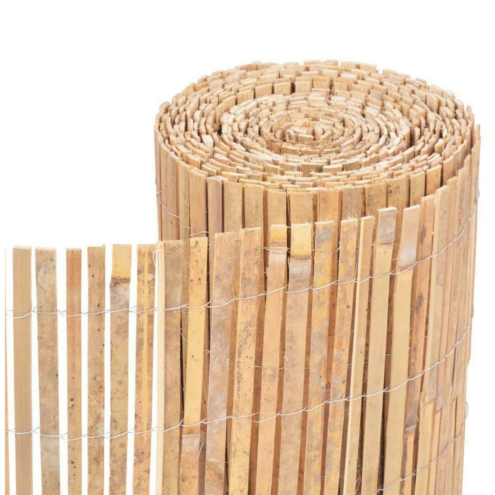 FB FunkyBuys Bamboo Slat Fence Screen Roll Screening Fencing Privacy