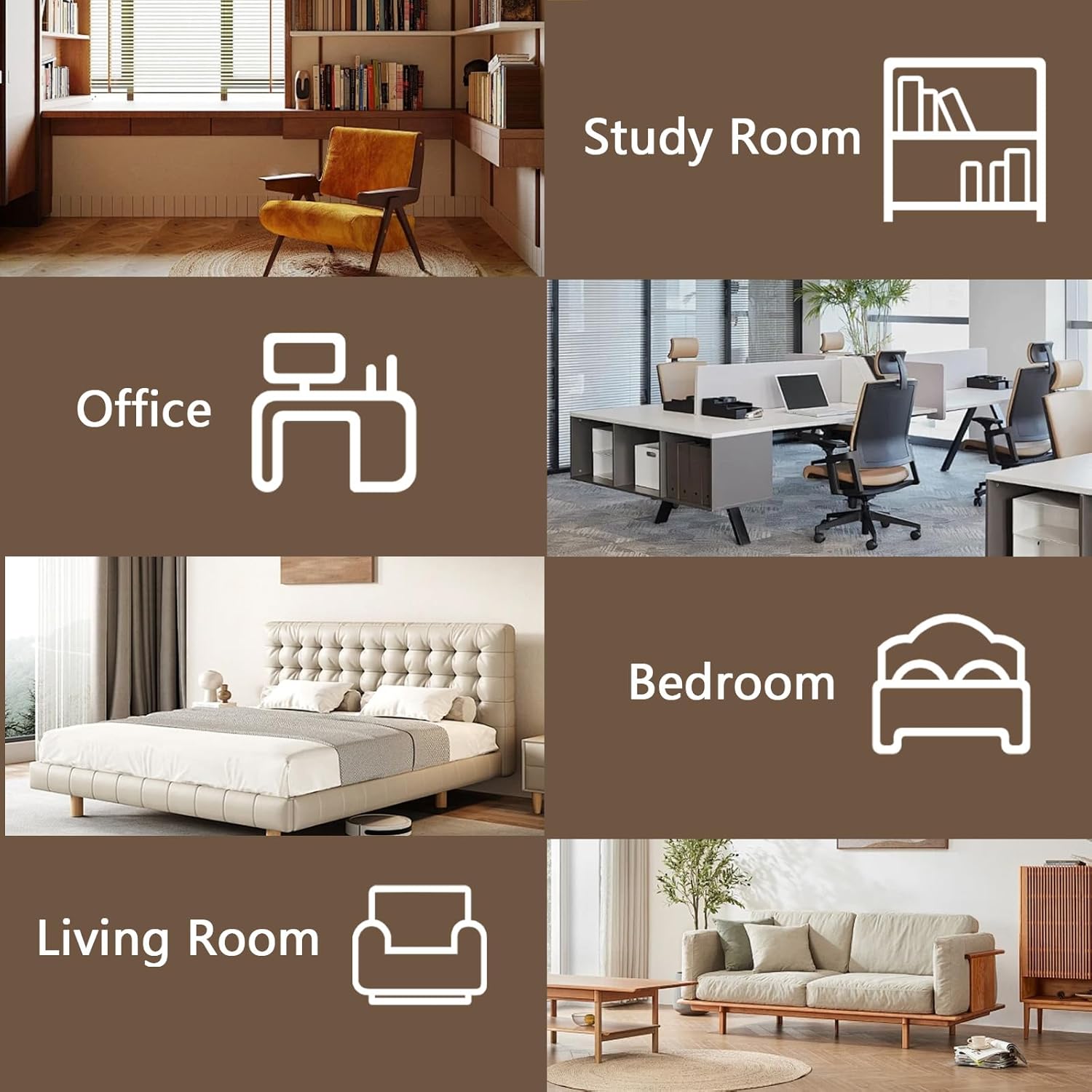 26.37'' Round Drum Coffee Table Modern Farmhouse Circle Coffee Tables with Fluted Pedestal Tea Tables Center Table for Living Room Walnut (26.37 * 26.37 * 14.17in)