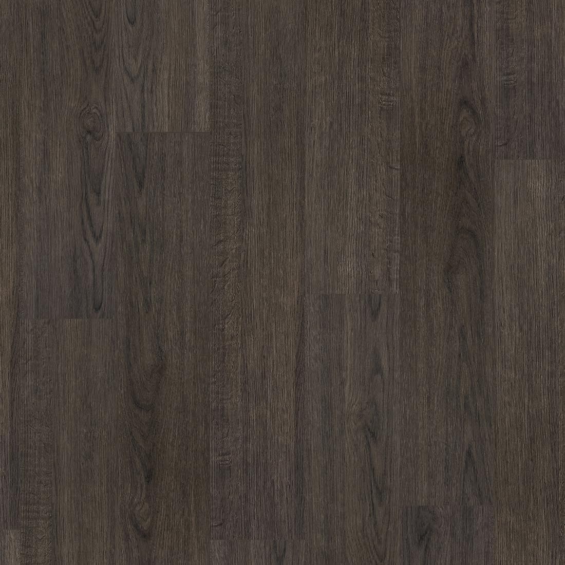 FLOREXP Vinyl Flooring - Linoleum Flooring with Wood Effect, Peel and Stick, Floor Tiles, Self-Adhesive, 2.0 mm, 1 Piece, Waterproof, for Kitchen, Living Room (Dark Brown)