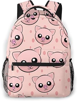 Amazon.com: Mochila escolar unisex con diseño de navajo tribal azteca para  laptop, para viajes, ocio, mochila, Lindo cerdito rosa2, talla única :  Electrónica