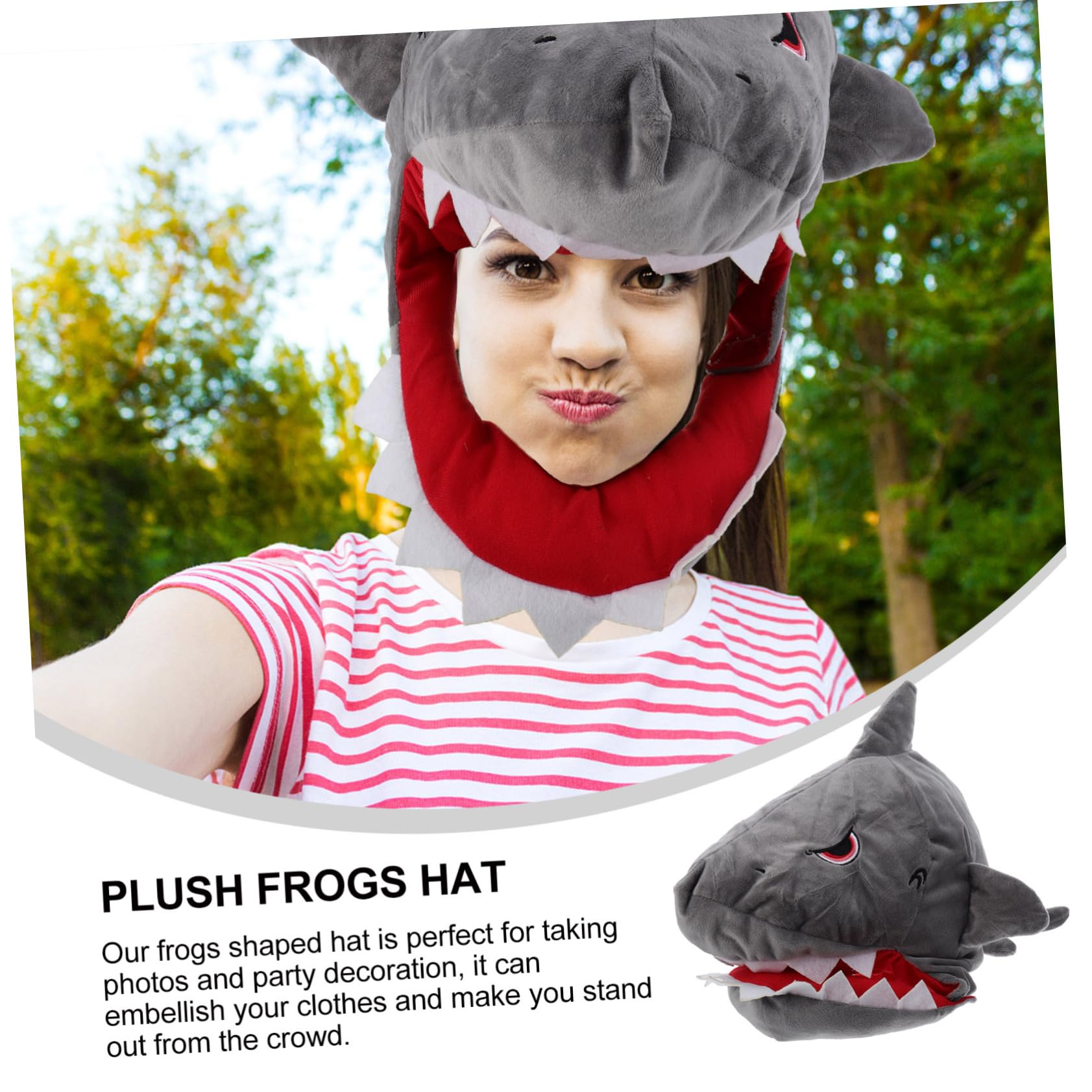 ABOOFAN Sombrero Diseño Fácil de Quitar y No se Cae de de Peluche Verde Material Felpa Algodón Pp para Carnaval y Fiesta Accesorio Divertido para Disfraz