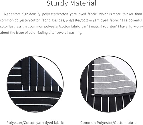 Miniatura 3 de Delantal de cocina ajustable con bolsillos y cintas largas para mujeres y hombres, Negro, blanco2, 1 unidad