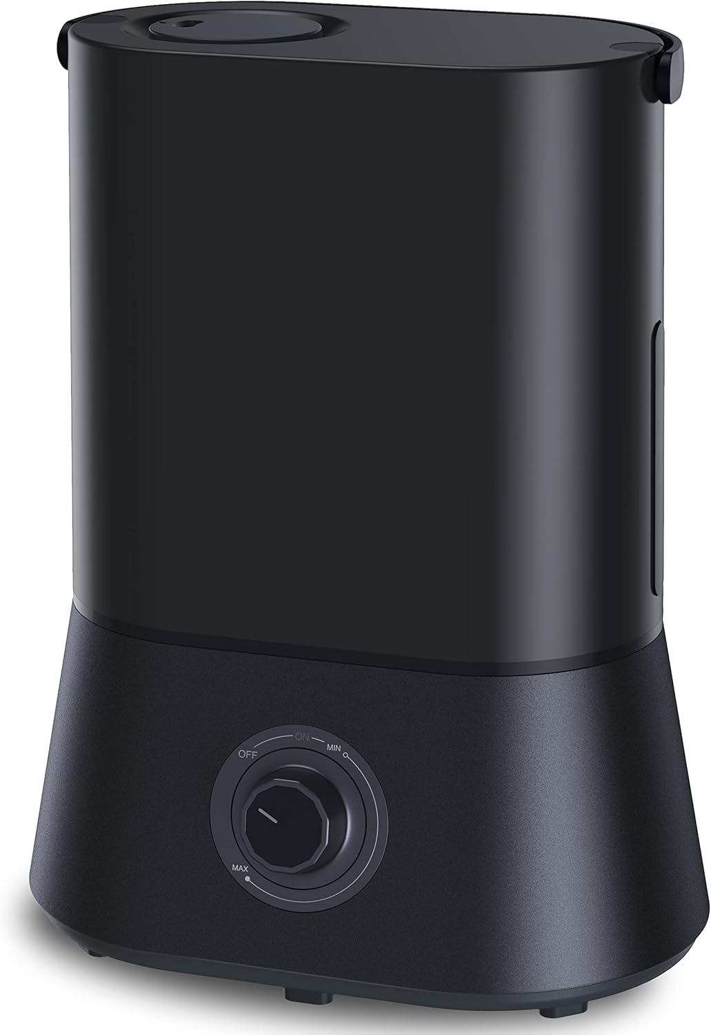 Air Humidifiers for Bedroom, 4L Cool Mist Humidifiers for Large Room, 26dB Quiet Humidifiers for Baby, Adjustable Mist Knob, 360° Rotatable Nozzle, Waterless Auto Shut-Off, Easy to Clean, Up to 50H Runtime (Black)