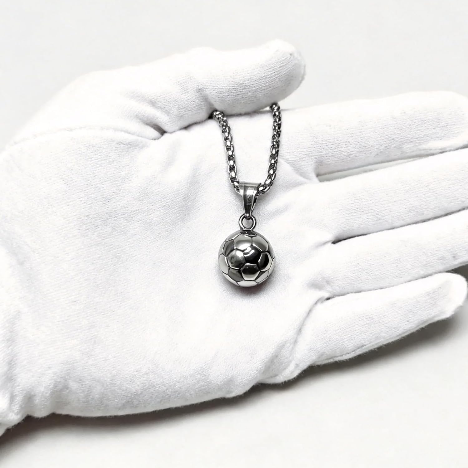 Soccer Necklace for Men, Football Pendant Gifts for Women, Sports Jewelry Charm - Image 4