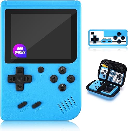 Consola de juegos portátil con clásico retro individual y 2 jugadores, pantalla Gameboy de 3.0 pulgadas para niños, consola portátil de videojuegos